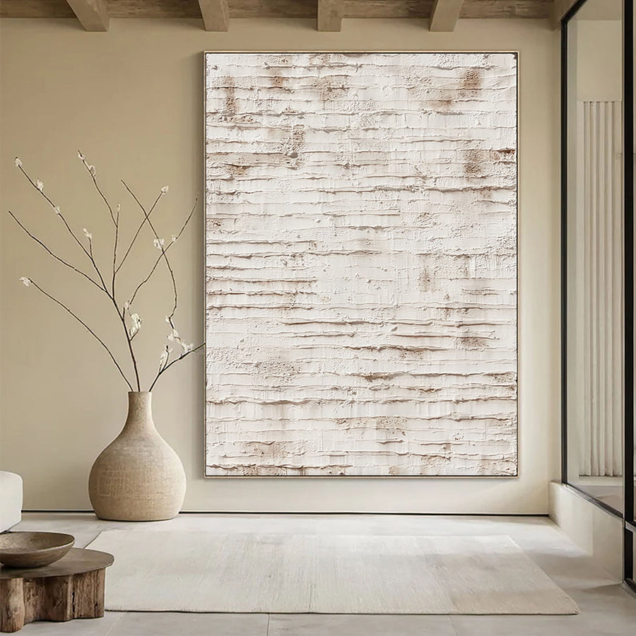 3D-Textured Art | Weathered Stripe Relief