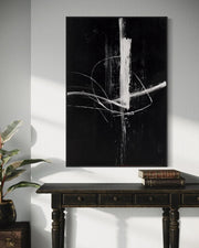 Abstract Art | Monochrome Dynamic Strike