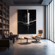 Abstract Art | Monochrome Dynamic Strike