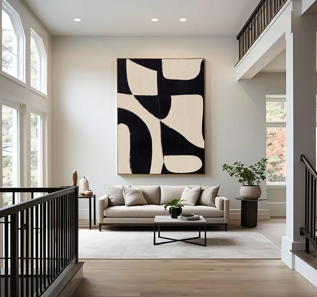 Abstract Art | Monochrome Shape Harmony