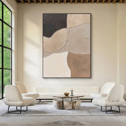 3D-Textured Art | Warm Curve Blocks