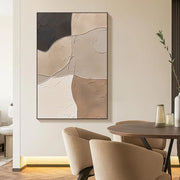 3D-Textured Art | Warm Curve Blocks