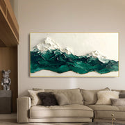 3D-Textured Art | Emerald Mountain Peaks