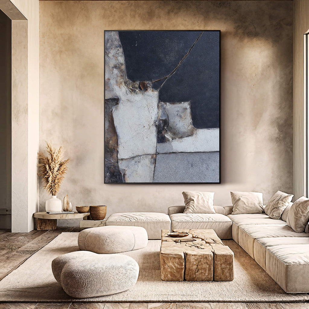 Wabi-Sabi Art | Aged Patchwork Tones