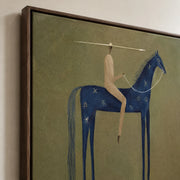 Vintage Americana Art | Emerald Stillness