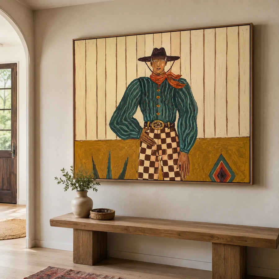 Vintage Americana Art | Songs Beneath the Desert Moon