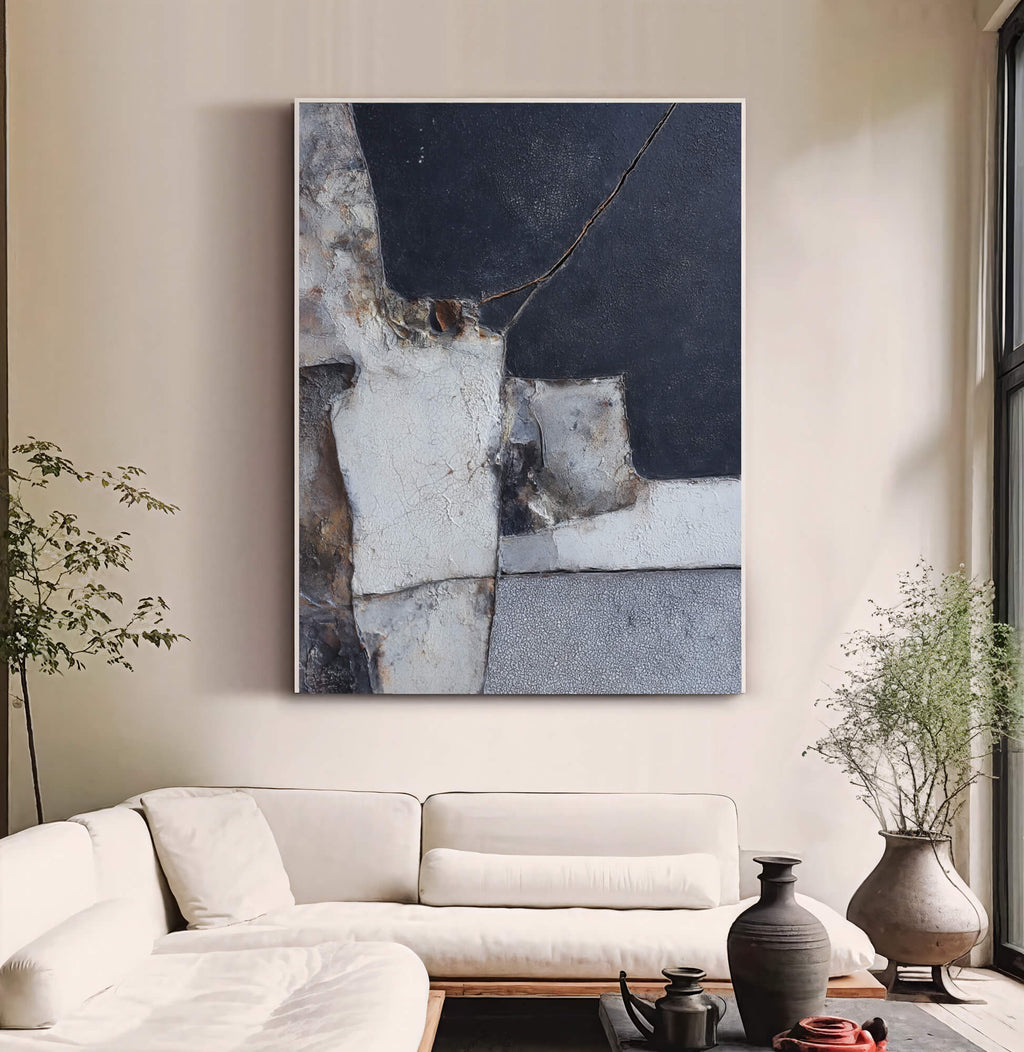 Wabi-Sabi Art | Aged Patchwork Tones