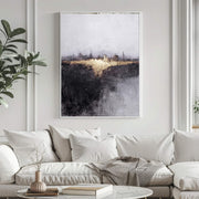 Contemporary Luxe Art | Gilded Skyline Glow