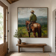 Vintage Americana Art | Where the Quiet Horizon Waits