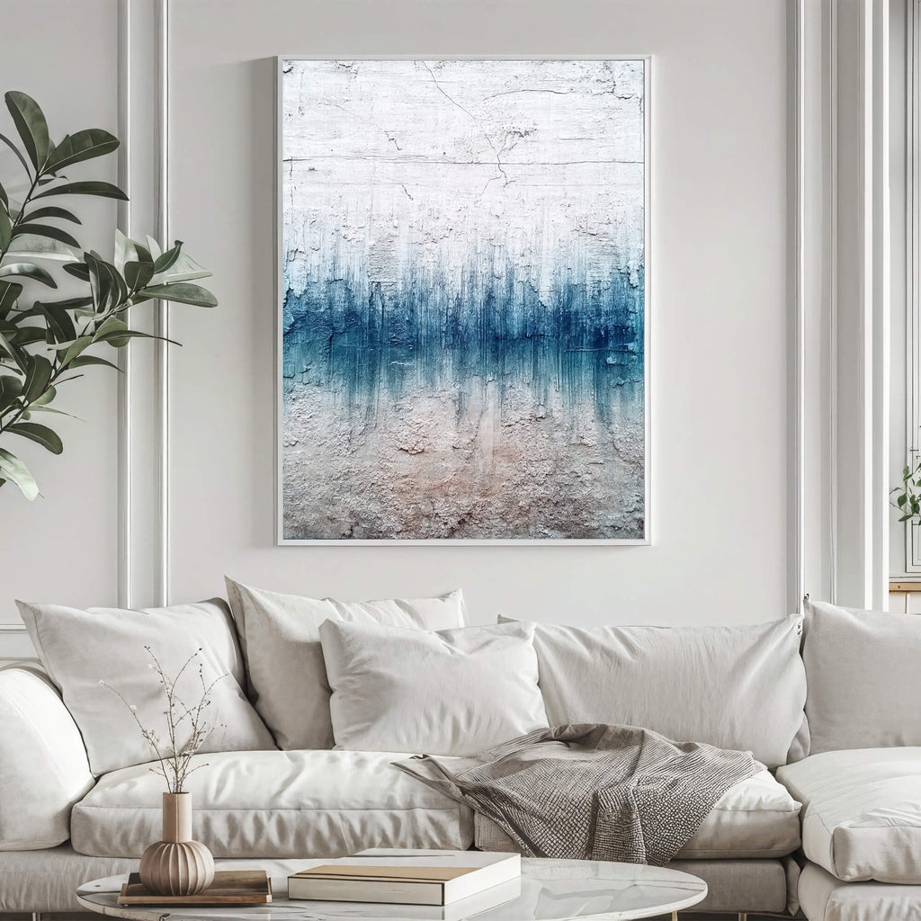 Abstract Art | Azure Textured Gradient