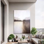 Impressionist Art | Misty Lake Reflections