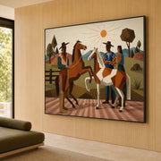 Vintage Americana Art | Valley Cowboy Noon