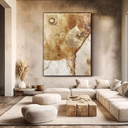 Contemporary Luxe Art | Gilded Leaf Relic