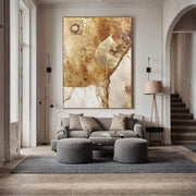 Contemporary Luxe Art | Gilded Leaf Relic