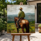 Vintage Americana Art | Where the Quiet Horizon Waits