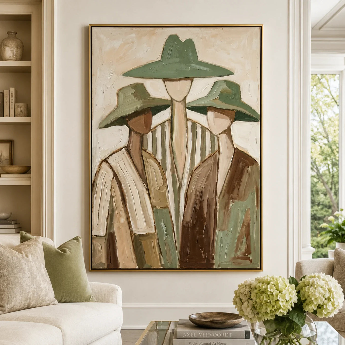 Vintage Americana Art | Three Companions