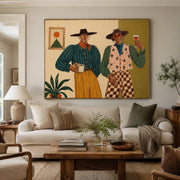 Vintage Americana Art | Where Morning Meets the Last Glass