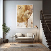 Contemporary Luxe Art | Gilded Leaf Relic