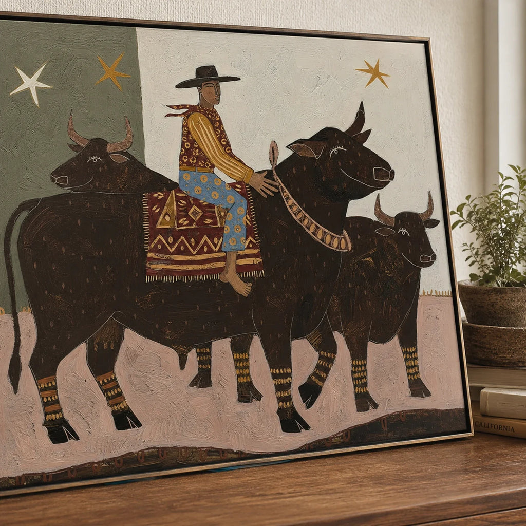 Vintage Americana Art | Star Herder
