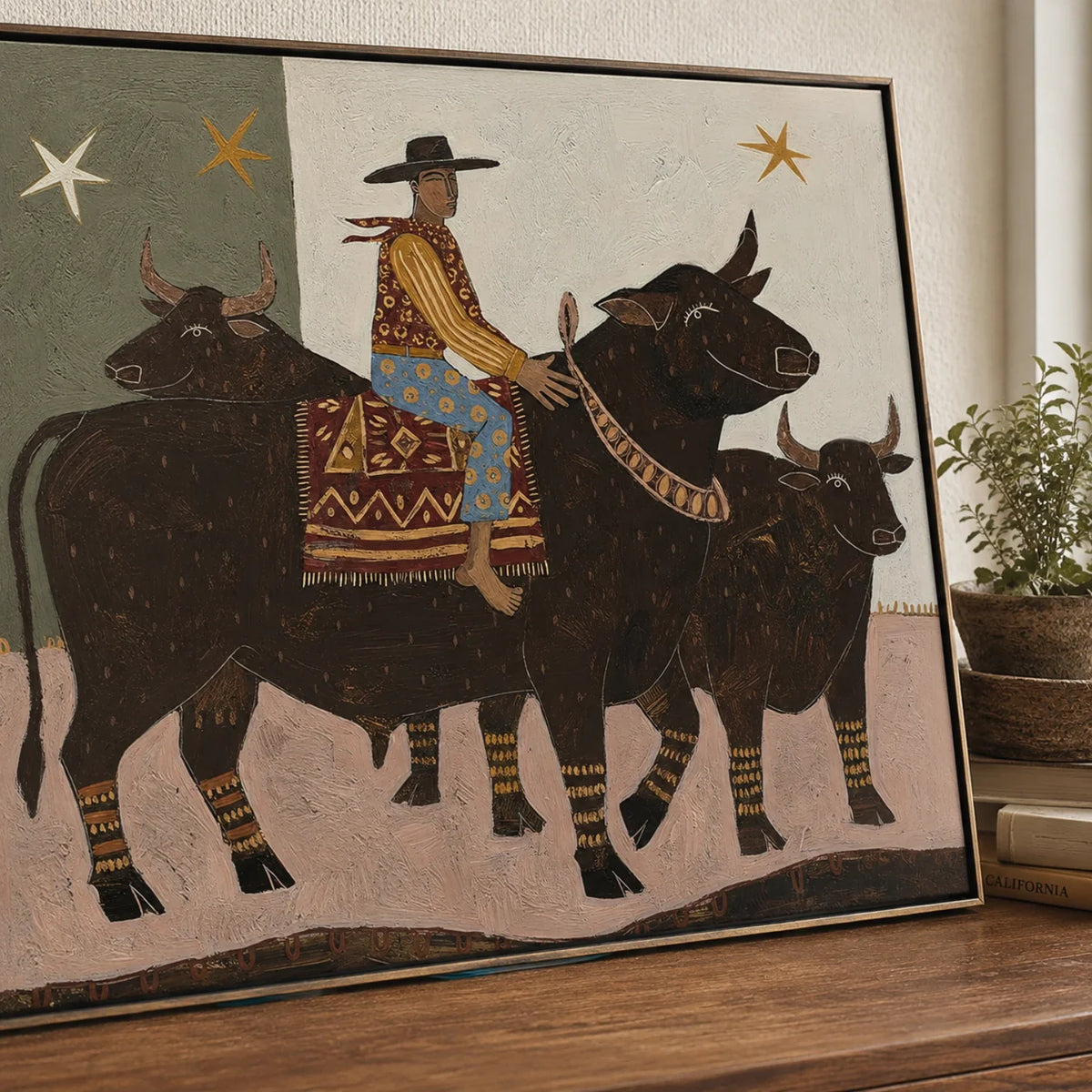 Vintage Americana Art | Star Herder
