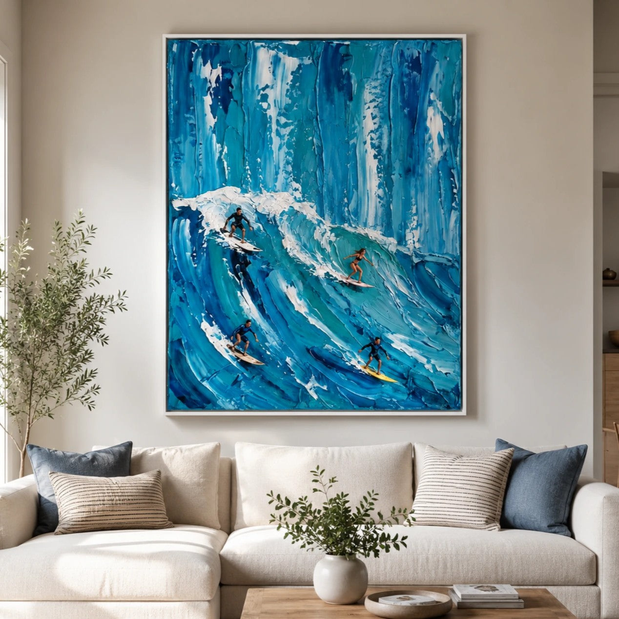 3D textured Art | Blue Surge