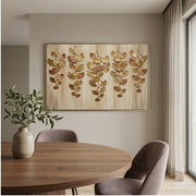 Contemporary Luxe Art | Gilded Ginkgo Cascade