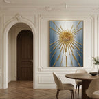 Contemporary Luxe Art | Radiant Golden Burst