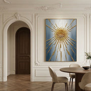Contemporary Luxe Art | Radiant Golden Burst