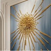 Contemporary Luxe Art | Radiant Golden Burst