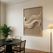 3D-Textured Art | Ivory Drift Line