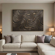 Contemporary Luxe Art | Bronze Current Flow