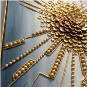 Contemporary Luxe Art | Radiant Golden Burst