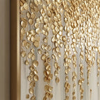 Contemporary Luxe Art | Golden Petal Falls