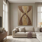 Contemporary Luxe Art | Interwoven Golden Tides