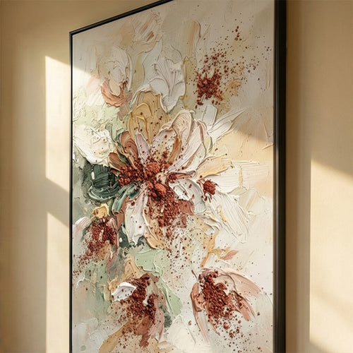 3D textured Art | Ethereal Blossom Dance