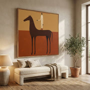 Vintage Americana Art | Crimson Rider