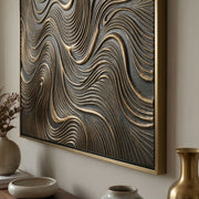 Contemporary Luxe Art | Bronze Current Flow