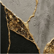 Contemporary Luxe Art | Gilded Stone Divide