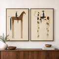 Vintage Americana Art | Twin Bearings
