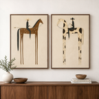 Vintage Americana Art | Twin Bearings