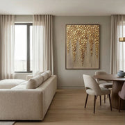Contemporary Luxe Art | Gilded Drop Canopy