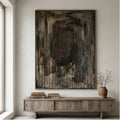 Wabi-Sabi Art | Midnight Ember Veil
