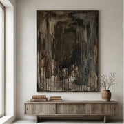 Wabi-Sabi Art | Midnight Ember Veil