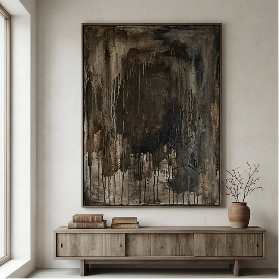 Wabi-Sabi Art | Midnight Ember Veil