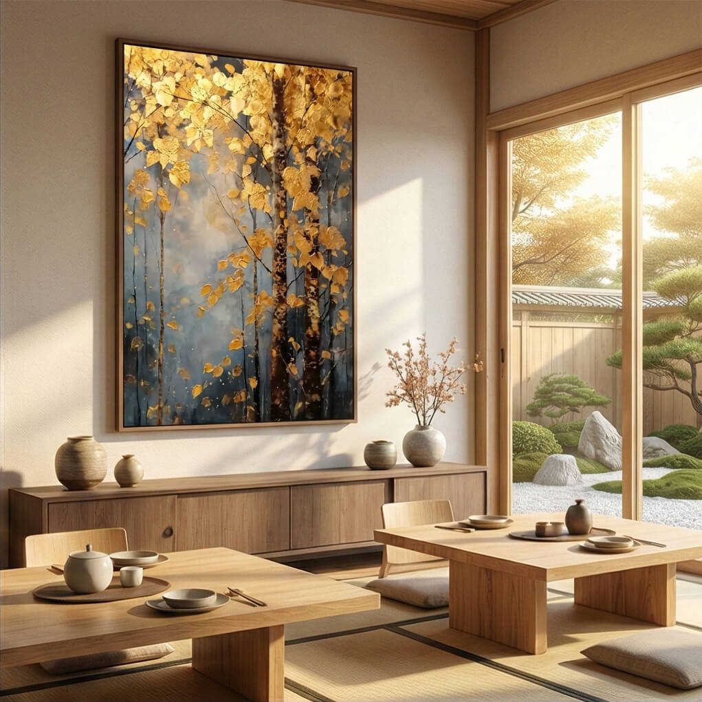 Impressionist Art | Golden Birch Aspiration