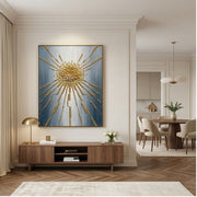 Contemporary Luxe Art | Radiant Golden Burst