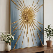 Contemporary Luxe Art | Radiant Golden Burst