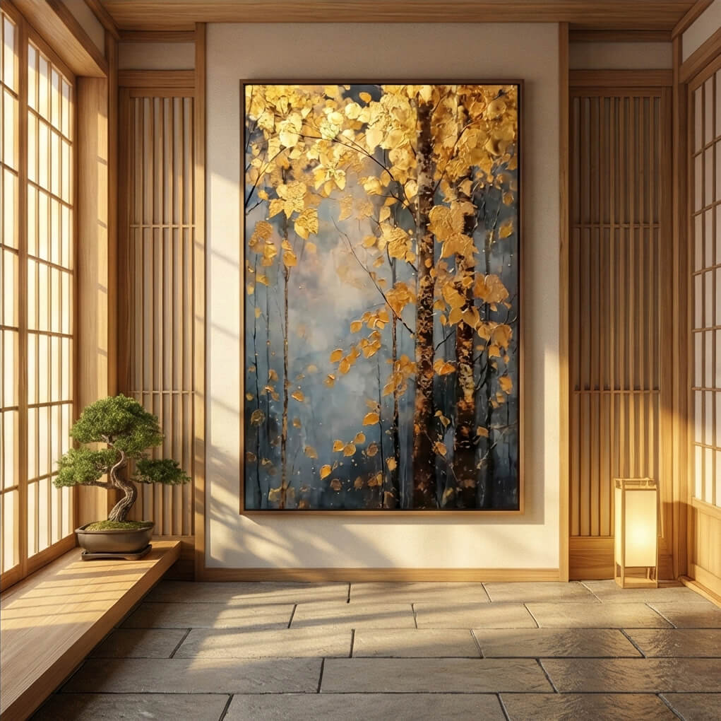 Impressionist Art | Golden Birch Aspiration