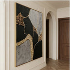 Contemporary Luxe Art | Gilded Stone Divide