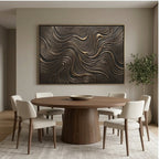 Contemporary Luxe Art | Bronze Current Flow